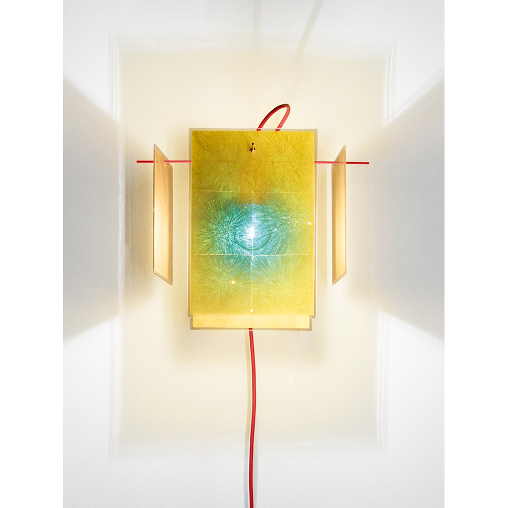 INGO MAURER 24 Karat Blau W Wall Lamp by Axel Schmid